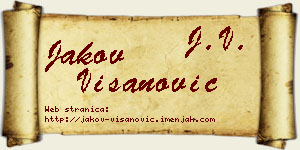 Jakov Višanović vizit kartica